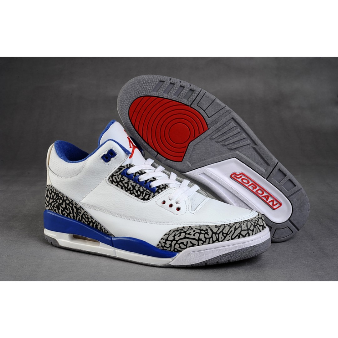 Women Air Jordan 3 Retro White True Blue